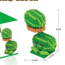 一套植物大战僵尸拼装纸巾模型，包括路障僵尸、撑杆僵尸、向日葵、豌豆射手等，创意DIY玩具适合节日礼物、生日礼物、创意家居装饰和房间装饰，锻炼手眼协调能力并通过有趣的挑战刺激大脑。成人和节日庆祝的完美礼物。房间装饰 - 彩色 - 查看 26