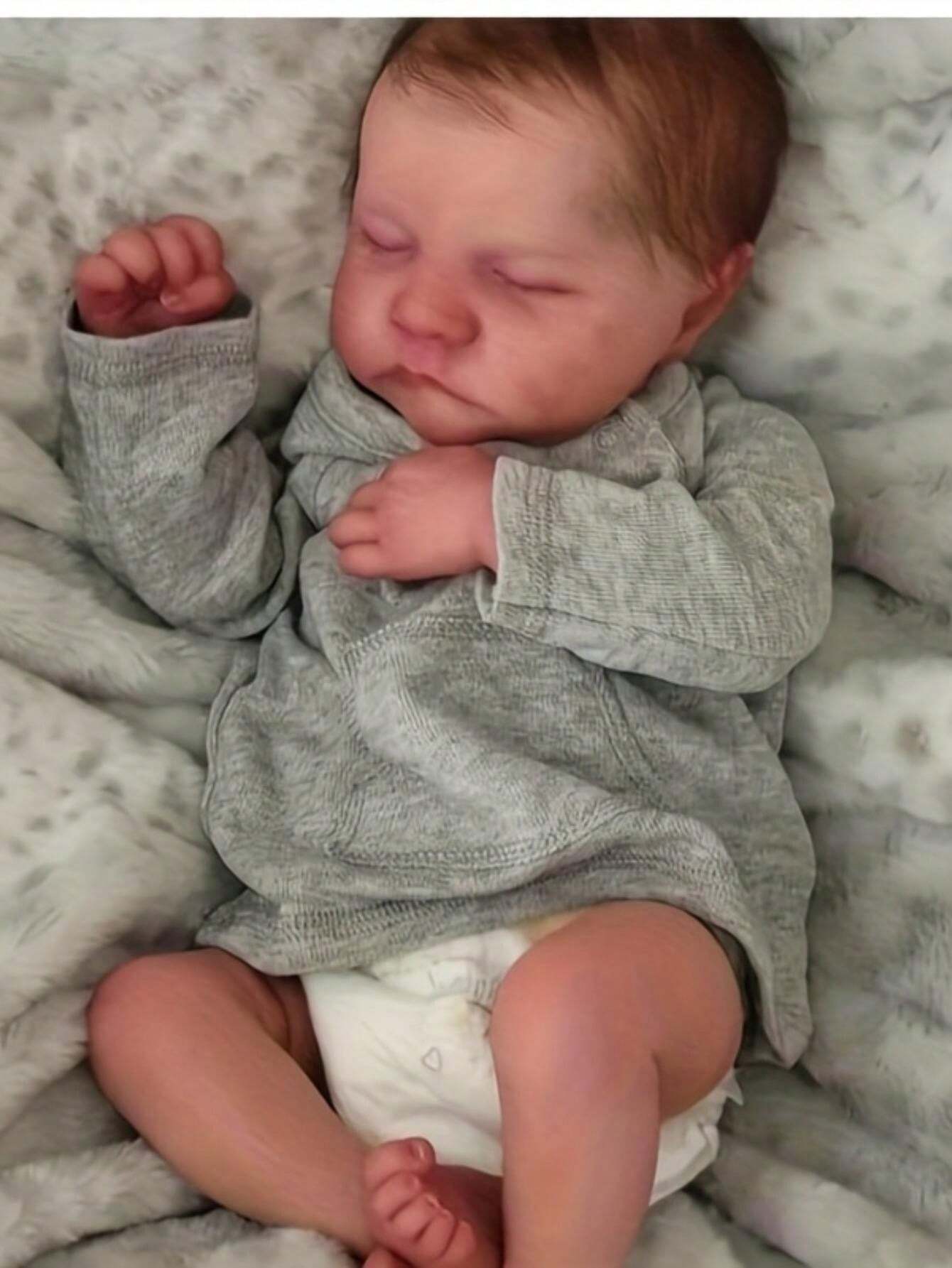 JIZHI Muñecas Realistas De Bebé Reborn – Muñeca Realista De Bebé Recién Nacido De 17 Pulgadas, Cuerpo Completo De Vinilo, Posable, Niña Con Kit De Alimentación, Caja De Regalo Para Mayores