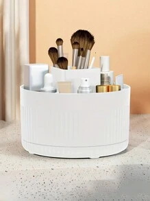 桌面360°旋转化妆刷收纳笔筒，大容量多功能收纳盒，可收纳化妆刷、口红、桌面文具、梳妆台及其他杂物。适用于各种场合，例如：化妆包、旅行收纳、化妆包、化妆收纳盒、洗漱包、桌面收纳盒、化妆包、化妆袋、化妆收纳盒、梳妆台配件、化妆袋、化妆包、首饰盒、化妆刷架、化妆刷架、香水收纳盒等。也适合作为女士礼物、圣诞礼物、女士礼品创意或房间装饰。 - 白色 - 查看 3