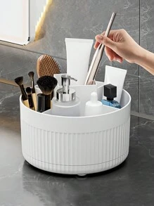 桌面360°旋转化妆刷收纳笔筒，大容量多功能收纳盒，可收纳化妆刷、口红、桌面文具、梳妆台及其他杂物。适用于各种场合，例如：化妆包、旅行收纳、化妆包、化妆收纳盒、洗漱包、桌面收纳盒、化妆包、化妆袋、化妆收纳盒、梳妆台配件、化妆袋、化妆包、首饰盒、化妆刷架、化妆刷架、香水收纳盒等。也适合作为女士礼物、圣诞礼物、女士礼品创意或房间装饰。 - 白色 - 查看 6