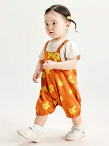 mini bala Unisex Kinder Baby Romper 2 in 1 Krabbel-Kleidung Sommer