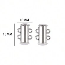 5/10Sets Stainless Steel Strong Magnetic Clasps Magnet End Clasp Connectors For Jewelry Making DIY Bracelet Necklace Connection Buckle Accessories
