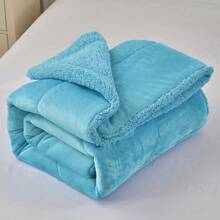 Bộ chăn bông JML Micromink Sherpa - Bộ chăn bông, chăn ga gối đệm mềm mại cho mọi mùa, Bộ chăn bông, chăn bông và gối bông - Xanh dương - Xem 4