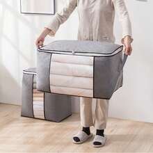 1 Túi đựng chăn cỡ lớn đựng đồ dùng phòng em bé - Xám - Xem 4