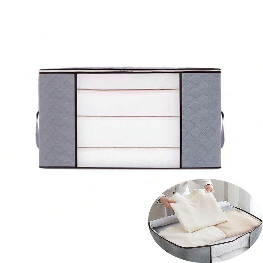 1 Túi đựng chăn cỡ lớn đựng đồ dùng phòng em bé - Xám - Xem 1