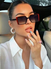 1/2/3 paires de lunettes de soleil acryliques de style bohème à la mode pour femmes, convenant aux sorties quotidiennes et à la tenue décontractée, polyvalentes et élégantes, idéales pour les sorties en famille, les voyages, les vacances à la plage, les activités de plein air, etc. - Multicolore - Voir 3