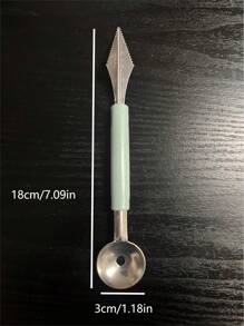 1 dao khắc bằng thép không gỉ, dao khắc chuyên dụng cho đầu bếp, dụng cụ cắt và múc trái cây, dụng cụ múc kem. - Nhiều màu - Xem 8