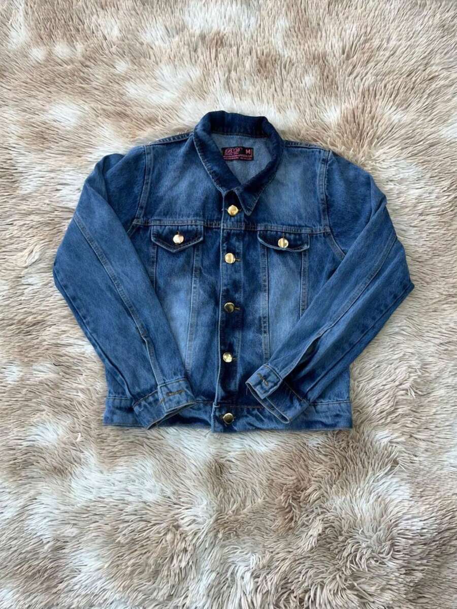 Women Denim Jackets & Coats - 中等水洗藍 - 查看 1