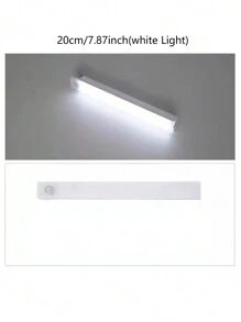 LED Motion Sensor Long Strip Night Light, USB Charging, Induction, Constant Light, Switch 3 In 1 Wall-Mounted Home Decor Lamp - White - View 19