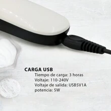 Rasuradora eléctrica Recortador De Pelo Y Maquinilla De Afeitar Corporal, Maquinilla De Afeitar Y Recortador De Barba Segura Para La Piel - Blanco - Ver 3