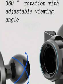 Soporte para teléfono móvil en rejilla de ventilación del coche, soporte para teléfono celular universal con gancho de murciélago de dibujos animados mejorado para navegación - Negro - Ver 7