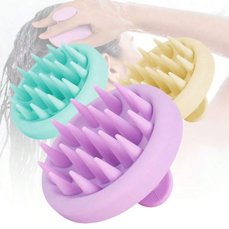 Soft Silicone Hair Scalp Massager Shampoo Brush, Dominican Republic
