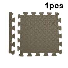 1/10 piezas, 30cm * 30cm Esteras de piso entrelazadas de EVA con franja de borde para sala de estar y dormitorio, tapete antideslizante para gatear, decoración del piso del hogar, a prueba de caídas / a prueba de humedad / a prueba de agua / a prueba de suciedad. Cada estera viene con una pieza de franja de borde. - Multicolor - Ver 20