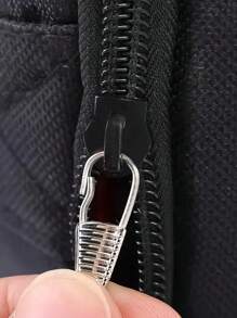 10 Chiếc Dây Kéo Thanh Trượt Kim Loại Nhỏ Khóa Bộ Dụng Cụ Sửa Chữa Thay Thế Cho Gãy Khóa Dây Kéo Kéo DIY Hành Lý Phụ Kiện - Bạc - Xem 3