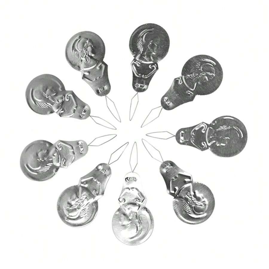 50Pcs, Silver Needle Threader, Thread Loop DIY Needle Threader, Needle