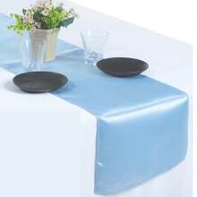 12pcs/1pc Smooth And Elegant Satin Tablecloth, Suitable For Parties, Birthdays, Weddings, Hospitality, Home, Kitchen, Chair Sash Decoration