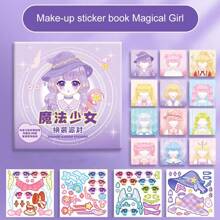 1pc Makeup Change Sticker Book For Kids Girls, 3-6 Years Old, Beauty Princess Dress-Up Sticker Puzzle Game - Multicolor - View 13