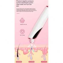 Electric Blackhead Remover Vacuum Facial Deep Cleansing Pore Cleaner Machine Skin Care Tools - White - View 7