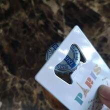 1入/8入組信用卡瓶開器，金屬撲克伴郎錢包尺寸啤酒不銹鋼瓶開器，口袋派對禮物，啤酒，罐頭開器 - 彩色 - 查看 6