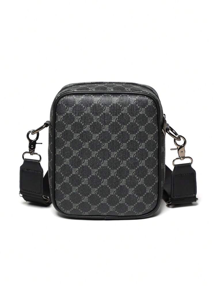 حقيبة كتف رجالية صغيرة غير رسمية ذات غطاء، حقيبة ر...