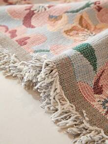 1入組花卉圖案瑟麗沙發套，防寵物撓抓、全覆蓋式沙發套，四季通用 - 彩色 - 查看 9