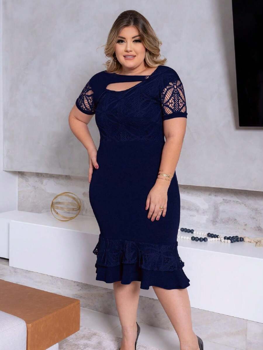 Women Dresses - Navy Blue - View 1