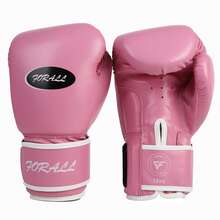 1 Pair 2pcs Professional Weight Pink Women Adult Boxing Gloves, Training & Competition Boxing Gloves, Custom PU Professional Padding - Pink - View 2