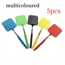1 pièce Tapette à mouches rétractable, poignée étendue, poignée rétractable durable, ensemble de tapette à mouches robuste pour une utilisation à la maison, en classe et au bureau