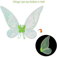 1pc Colorful Angel Fairy Wings Decoration Props Halloween Lady Party Photo Supplies New Year Party Decoration Props,Christmas