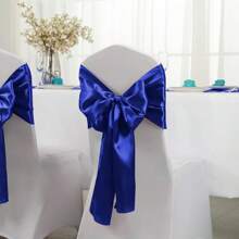 12pcs/1pc Smooth And Elegant Satin Tablecloth, Suitable For Parties, Birthdays, Weddings, Hospitality, Home, Kitchen, Chair Sash Decoration