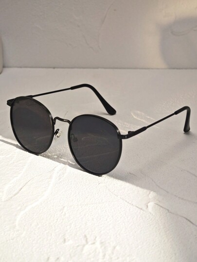 1 قطعة من نظارات الموضة الرجعية الدائرية من البلاس...