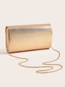 闪亮、耀眼、奢华、迷人、优雅、精致的大号女士手拿包、晚宴包、派对手提包，配有可拆卸链条肩带，适合婚礼、派对、舞会等场合，采用天鹅绒材质，时尚优雅，适合女孩、女士、大学生、年轻职业女性和上班族。 - 香檳色 - 查看 5