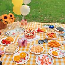 1 pieza de Manta de Picnic Impermeable para la diversión al aire libre sin complicaciones, liviana y duradera en tela no tejida, perfecta para acampar, excursiones a la playa y aventuras familiares - Multicolor - Ver 1