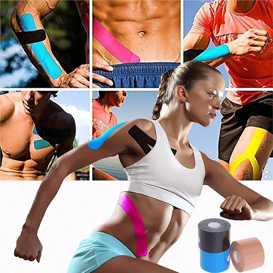 1 Băng Kinesiology Băng Cơ Thể Thao Đàn Hồi Cho Băng Bọc Bọt Cho Khớp Chống Thấm Nước Mắt Cá Chân Quấn Trước Cổ Tay Băng Hoạt Động Thể Thao - Nhiều màu - Xem 1