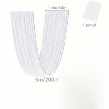 1pc Semi-Transparent White Gauze, Wedding Backdrop Decoration, Wedding Arch Decoration Drape, Wedding Arch Window Decoration Transparent Wedding Backdrop, Ceiling Hanging Decoration, Suitable For Birthday Parties, Weddings, Home Decoration, Suitable For Ceremony Reception Ceiling Decoration
