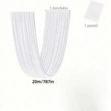 1pc Semi-Transparent White Gauze, Wedding Backdrop Decoration, Wedding Arch Decoration Drape, Wedding Arch Window Decoration Transparent Wedding Backdrop, Ceiling Hanging Decoration, Suitable For Birthday Parties, Weddings, Home Decoration, Suitable For Ceremony Reception Ceiling Decoration