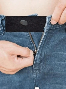 4 pièces/2 pièces Extenseur de ceinture avec élasticité, extenseur de pantalon ajustable, extenseur de ceinture de pantalon de maternité avec bouton élastique