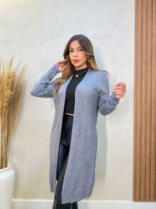 Women Cardigans - 灰色 - 查看 1