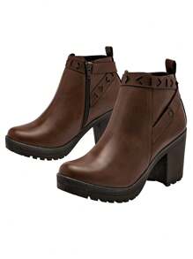 Pakar Zapaterias Dkch Botín para mujer café - Café integral - Ver 6