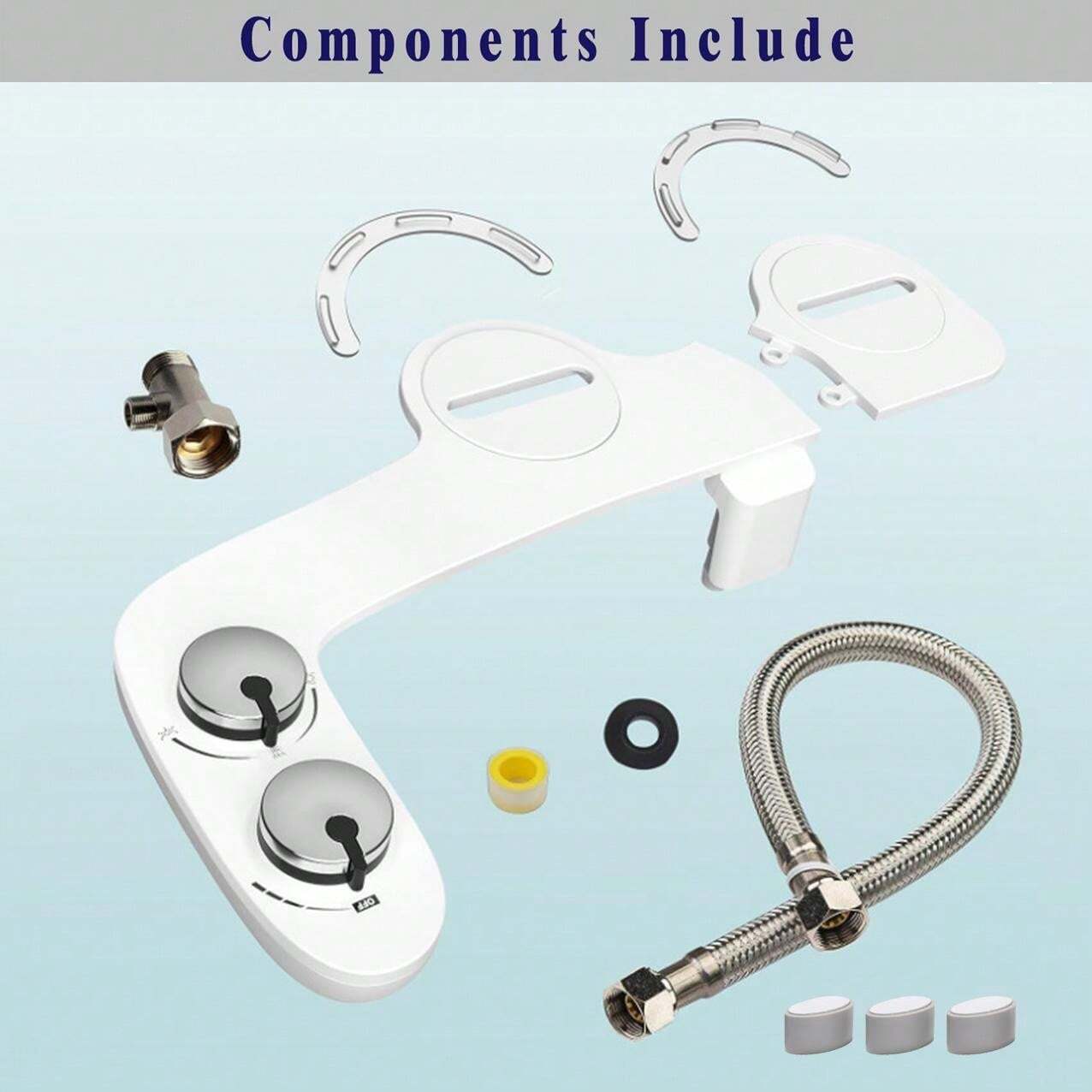 1 Set, Fresh Water NonElectric Bidet Attachment For Toilet Seat