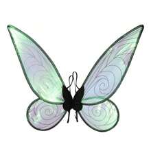 1pc Colorful Angel Fairy Wings Decoration Props Halloween Lady Party Photo Supplies New Year Party Decoration Props,Christmas