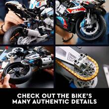 LEGO Technic  BMW M 1000 RR 42130, conjunto de construcción de motocicleta con características auténticas para adultos, idea de regalo de motocicleta - 1 color - Ver 4