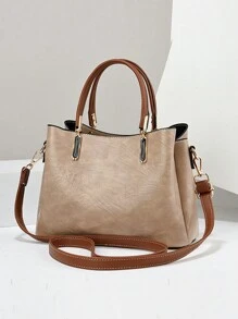 New Arrival Simple And Luxurious Ladies' Tote Bag, Casual And Versatile, With Large Capacity And Can Be Carried Shoulder Or Cross-Body, Business Casual Woman Bag Pefect For Office Business And Work, Best Mother Day Gifts Ever