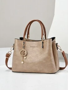 New Arrival Simple And Luxurious Ladies' Tote Bag, Casual And Versatile, With Large Capacity And Can Be Carried Shoulder Or Cross-Body, Business Casual Woman Bag Pefect For Office Business And Work, Best Mother Day Gifts Ever