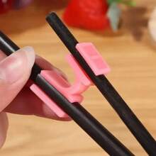 12/1pc Reusable Chopstick Helpers Training Chinese Chopstick Holder For Children Beginner Trainers Or Learner Kitchen Tableware,Kitchen,Christmas Gift - Multicolor - View 3