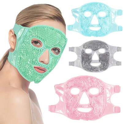 1pc Hot And Cold Eye Mask, Reusable Gel Ice Pack For Relief Of Eye And Facial Fatigue, Relaxation And Cooling Eye Pad For Summer And For Outdoor,Sport,Travel,Kitchen,Bedroom,School,Office,And For Woman,Man,Children,Adult Summer Cooling,Beach,Travel