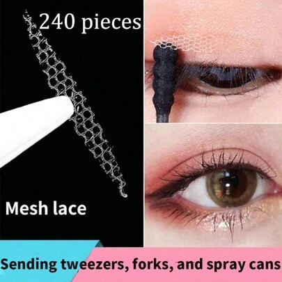 240Pcs Eyelid Tap, Double Eyelid Lifter Strips For Both Inner & Outer Double Eyelids Eye Cover Lifting Tape Double Eyelid Tape Sticker, Invisible Suitable For Uneven Or Monolids Say Goodbye To Droopy Lids,Makeup,Cheap,Room Decor,Vanity,Travel,Bedroom,Makeup Accessories,Cheap,Stocking Stuffers,Makeup,Makeup Tools,Cheap Stuff,Gifts,Gifts For Women,Christmas Gifts