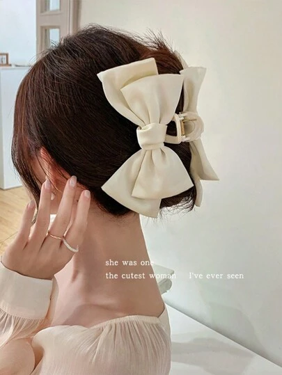 1 cái/3 cái Kẹp tóc vuốt tóc bằng vải satin lụa sang trọng cỡ lớn dành cho nữ, Nơ Dopamine màu kẹo Kẹp tóc cỡ lớn dành cho các cô nàng nóng bỏng, du lịch hàng ngày và đa năng, Thẩm mỹ dễ thương, Phụ kiện tóc duyên dáng, Quà tặng cho cô nàng học sinh, Đồ thời trang, Kẹp tóc, Kẹp tóc kẹp hàm, Kẹp tóc cầm tay, Kẹp tóc, Đồ dùng học tập, Kẹp tóc vuốt tóc mùa thu đông cho trang phục đi nghỉ của phụ nữ