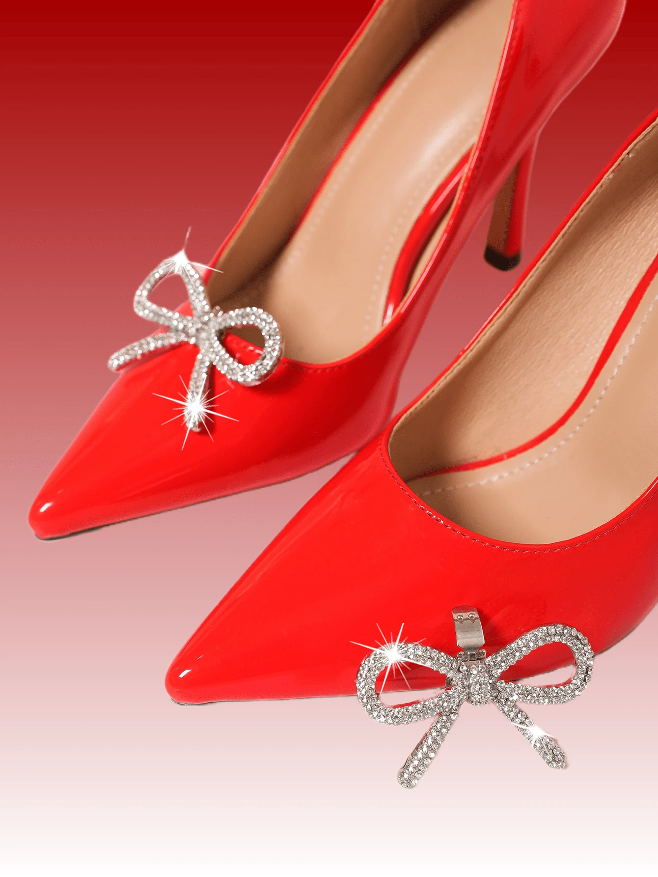 2 Fermagli Per Scarpe Da Donna Con Cristalli - Decorazioni Scintillanti Per Tacchi Alti E Non Solo - Foto 4