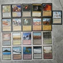 108 PCS Blue Core Magic The Gathering Cards P9 Dual Land Fetch Land Shock Lands MTG Proxy Cards - Coffee Brown - View 10